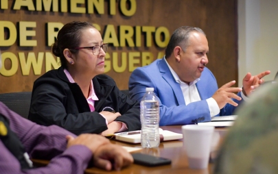 Presidenta municipal Rocio Adame fortalece estrategias de seguridad en la Mesa Regional