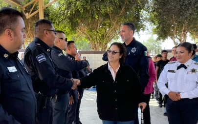 Realiza Rocio Adame Primer Pase de Lista a la Policía Juvenil