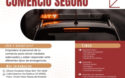 Invita Presidenta Rocio Adame a Participar en el Programa "Comercio Seguro" en Rosarito