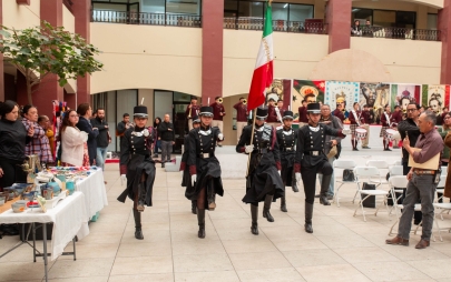 Presidenta Municipal Rocio Adame Encabezó Evento Cívico de Exhibición de Banderas de México