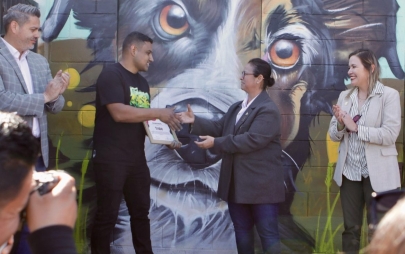 Presidenta Rocio Adame y Regidora Joanna Garay, Inauguran Mural en la Perrera Municipal
