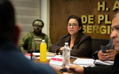 Presidenta Municipal Rocio Adame Lidera Mesa de Seguridad Para Fortalecer la paz en Rosarito