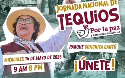 Presidenta Rocio Adame Invita a la Jornada Nacional de Tequios por la paz y Contra las Adicciones en Parque Conchita Cantú