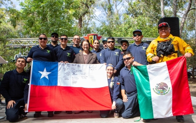 Rosarito se Convierte en Sede Internacional de Capacitación Contra Incendios Forestales