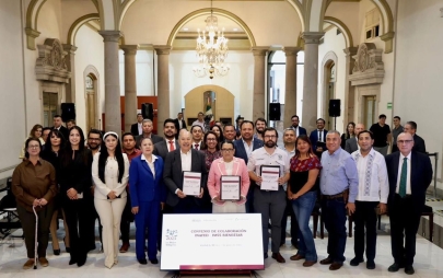 Rocio Adame Participa en Convenio de Colaboración Para Brindar Seguridad Social a la Población de Rosarito