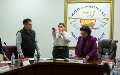 Toma Protesta Rocio Adame a Nueva Delegada de Plan Libertador en Real de Rosarito