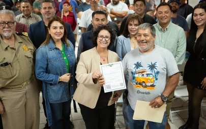 Rocio Adame Reconoce a Pescadores Ribereños Capacitados