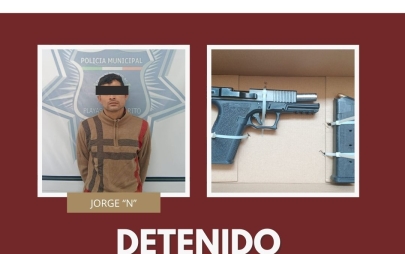 Detiene Policía Municipal a Hombre Armado Tras Riña en el Fraccionamiento Real de Rosarito