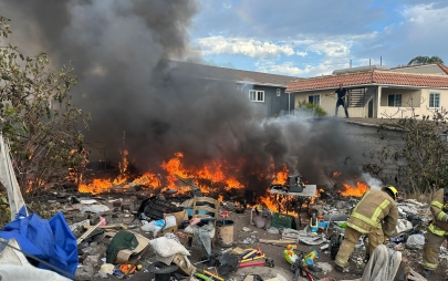 Bomberos de Playas de Rosarito Atiende Seis Reportes en 24 Horas; Destaca Incendio en Col. Lienzo Charro