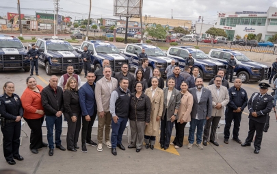 Rocío Adame Lidera Fortalecimiento de la Policía Municipal con Entrega de 9 Patrullas