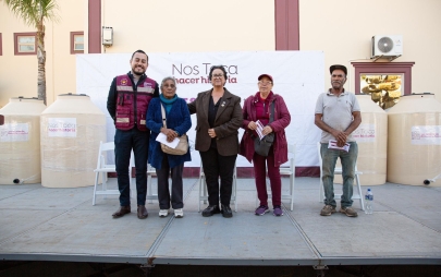 Entrega de Tinacos “Agua y Bienestar Para Todos” Reafirma el Compromiso de la Presidenta Municipal Rocío Adame con las Familias Rosaritenses