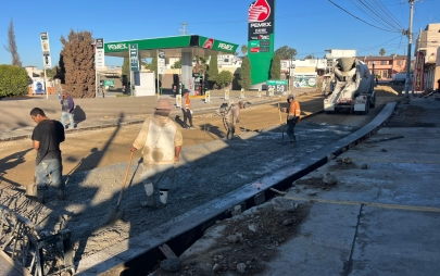 Avanzan a Gran Ritmo los Trabajos de Rehabilitación con Concreto Hidráulico en la Colonia Crosthwaite.