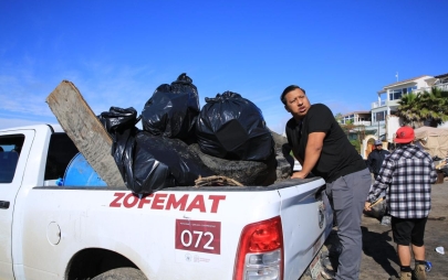 Gobierno de Rosarito Fortalece el Cuidado Ambiental con Jornada de Limpieza en Playa “el Bebé”